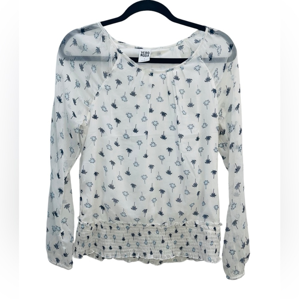 Vero Moda Blouse with Palm Trees size Small